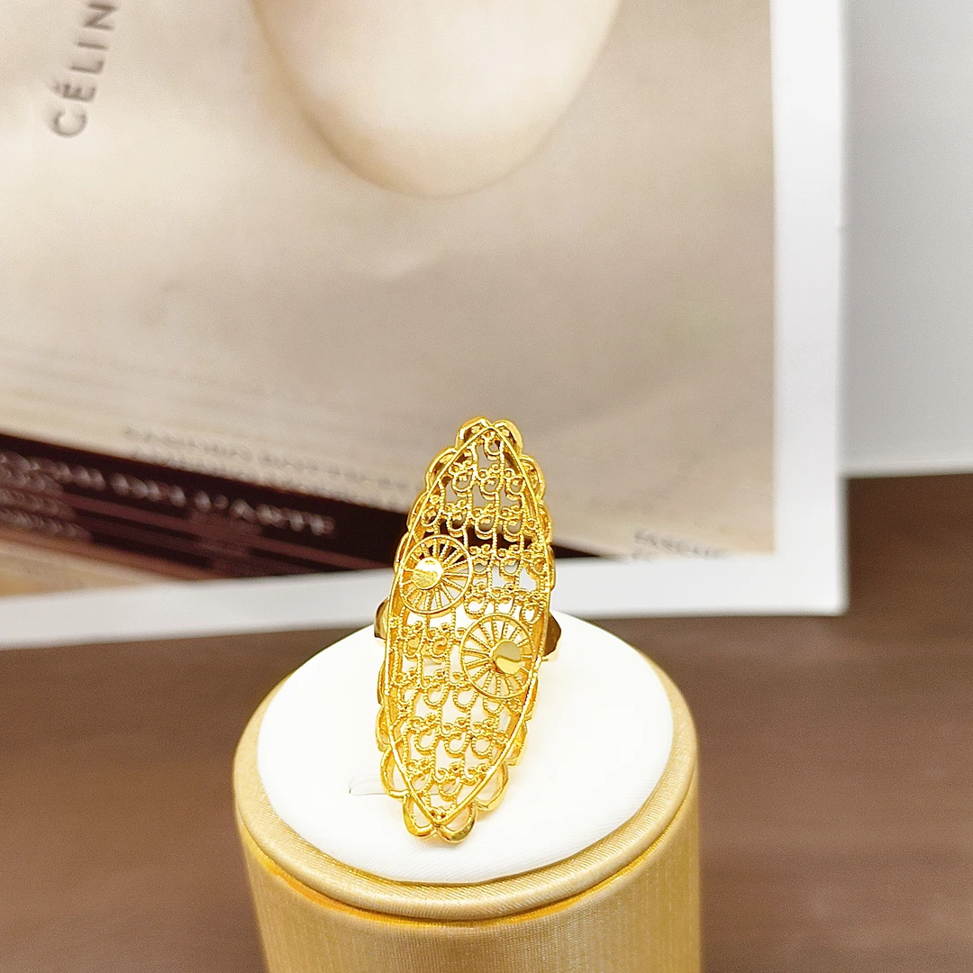 铜合金戒指  دىلخوش ئالتۇن پەرداس ئۈزۈك戒指0216