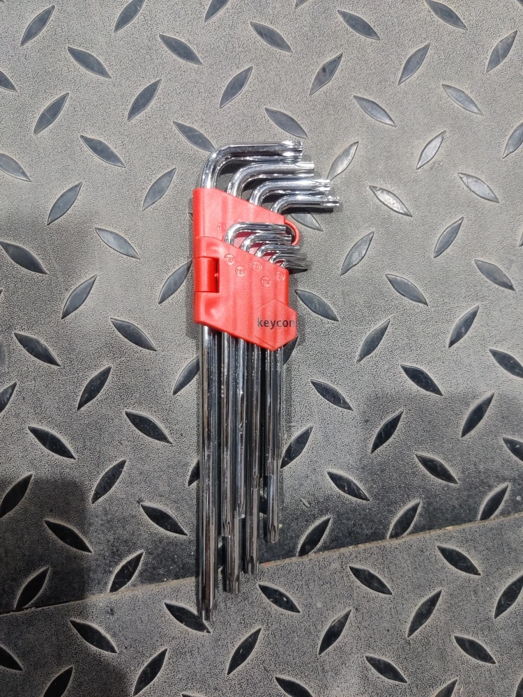 9件镜面内六花扳手套装