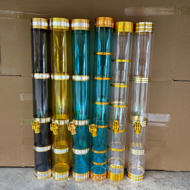 【亚克力】钢化玻璃透明加厚烟筒大号75cm口径约9cm