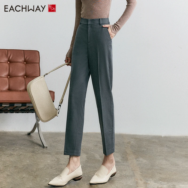 秋冬新品 两色可选显瘦舒适西装裤休闲裤烟管裤TM41H00026