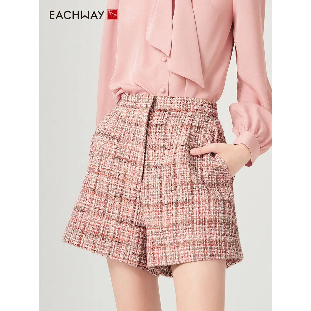 Eachway/艺之卉休闲短裤显瘦新款春秋多巴胺风宽松外穿ET31H02221