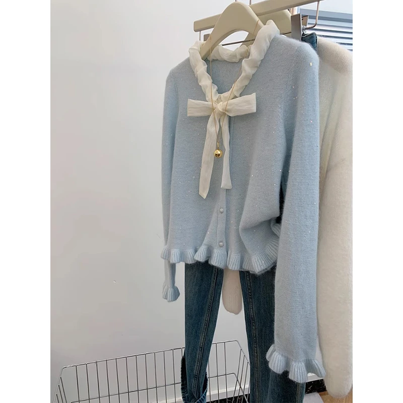 时尚气质针织开衫毛衣外套女秋冬季2025小个子上衣慵懒风设计感