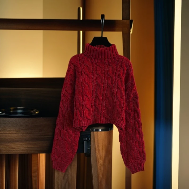 慵懒风宽松软糯设计感毛衣女2025秋冬日系复古针织设计感小众上衣