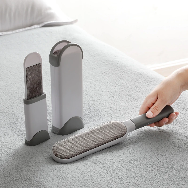 抽拉式毛呢大衣静电刷双面羊绒去毛球刷毛器衣除毛多功能除尘神器
