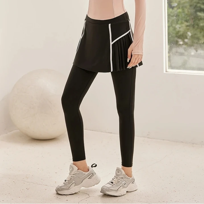 【17】JT23510JY运动假两件休闲裤夏运动锻炼跑步健身裤时尚