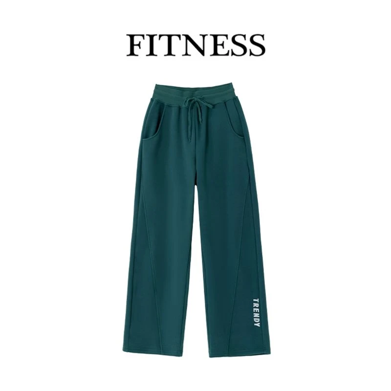 J23014XRH运动裤休闲宽松加绒跑步瑜伽裤秋冬款