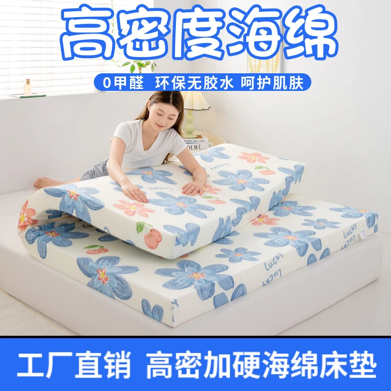 加硬高密度海绵床垫家用加厚学生宿舍床褥铺底炕垫飘窗垫榻榻米垫
