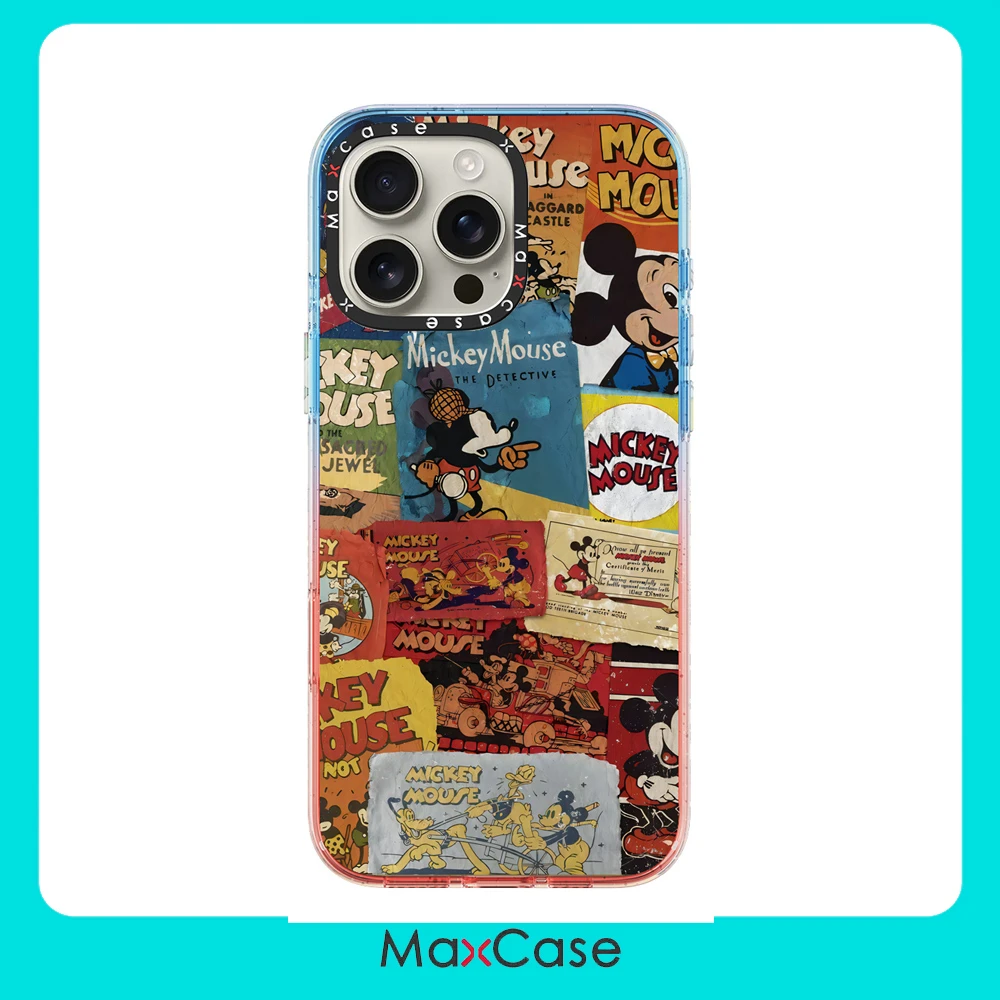 MaxCase 复古米奇手机壳防撞防摔适用iPhone16ProMax/16Pro/Plus
