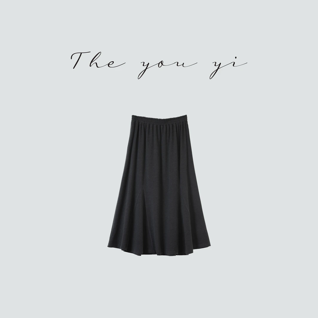 YOUYI /“心心念念”休闲半身裙/早春小众设计极简中大码显瘦
