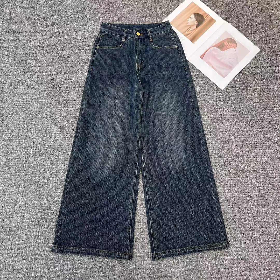 【周周家】复刻K2522濮院秋季新款桑蚕丝牛仔裤休闲时尚设计师款