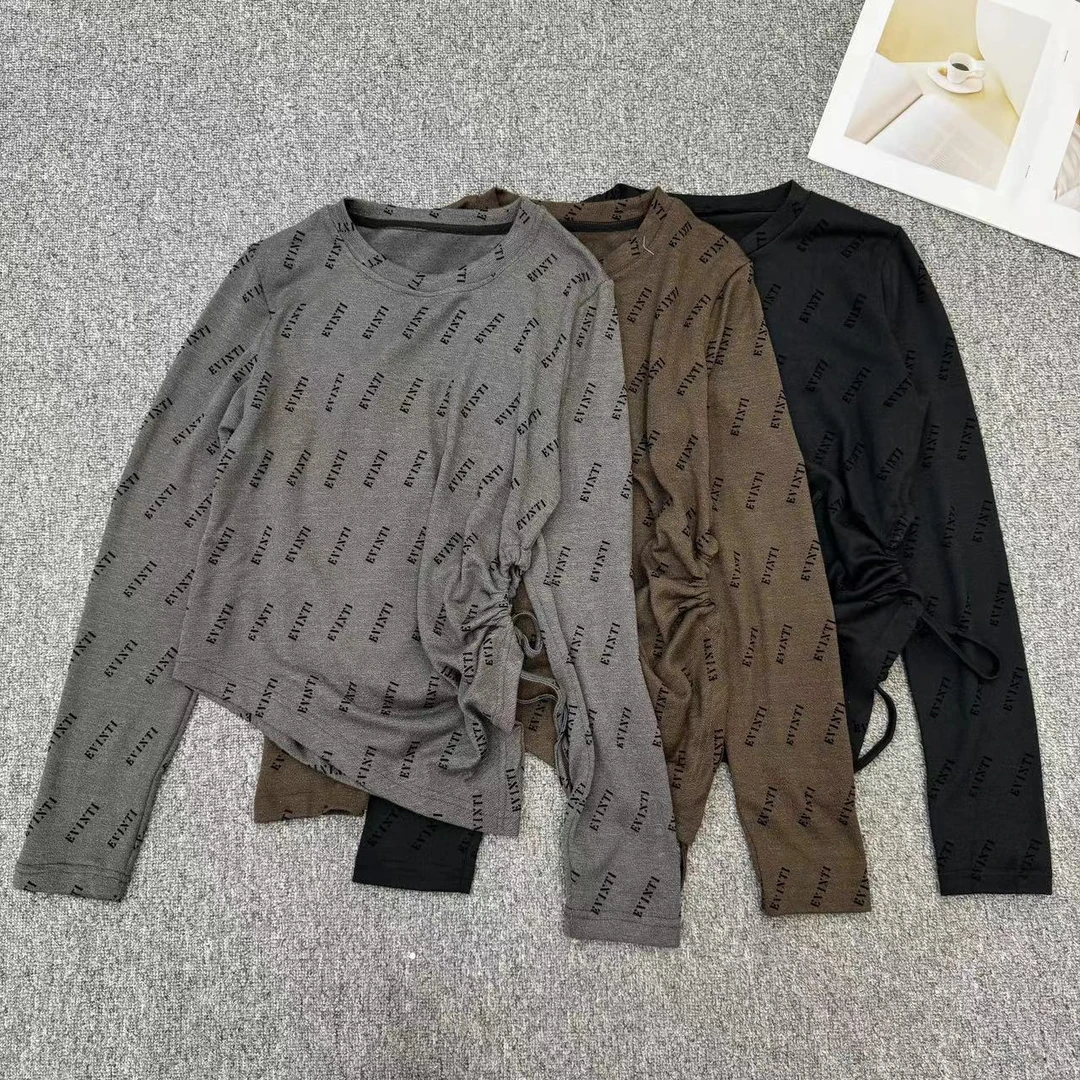 【周周家】M2562濮院秋季新款圆领套头字母款休闲风