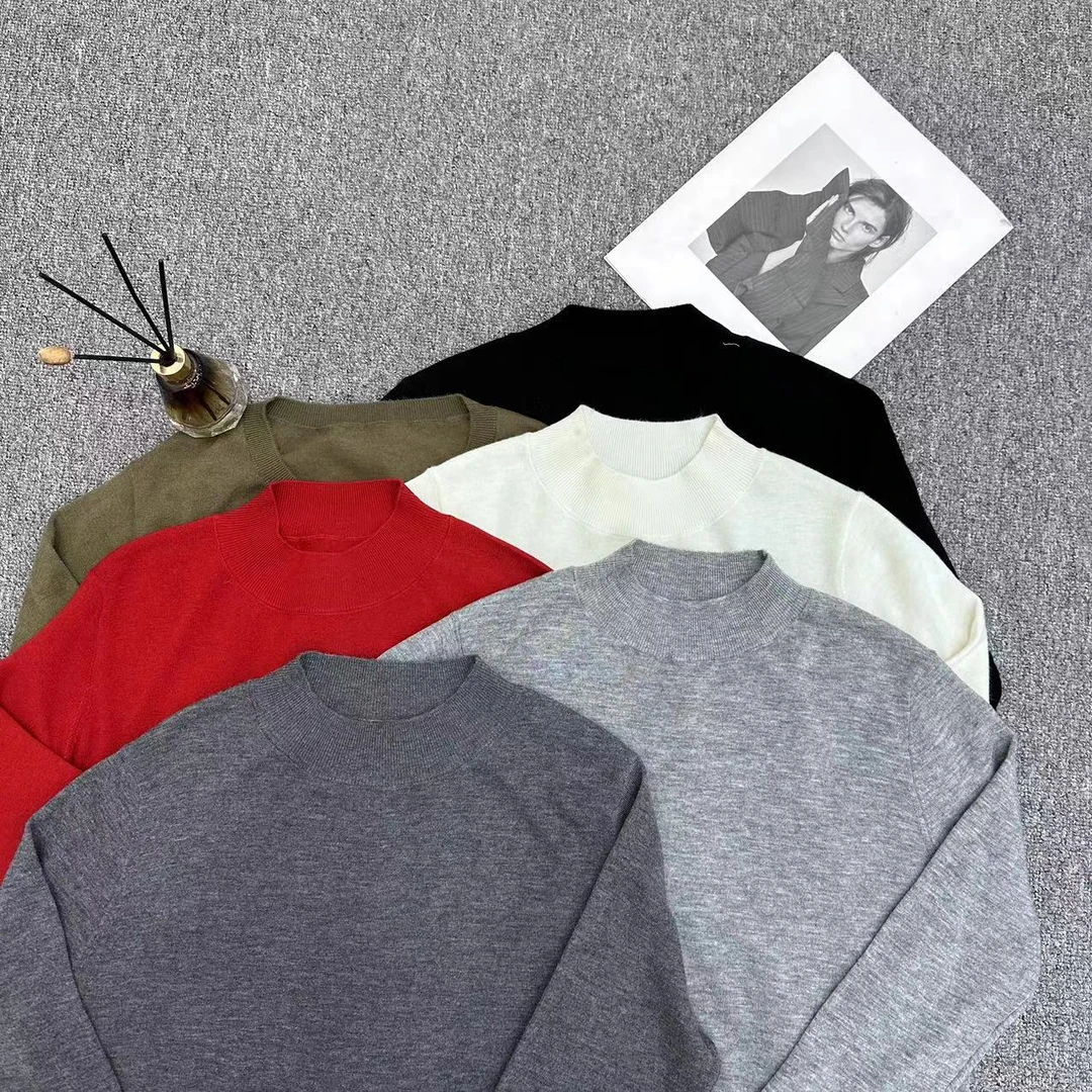 【周周家】R3291濮院秋冬季立领山羊绒套头纯色女士休闲时尚街头风