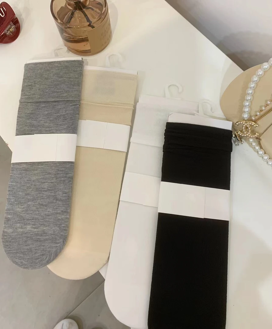 超薄百分百纯棉无骨袜（三双）