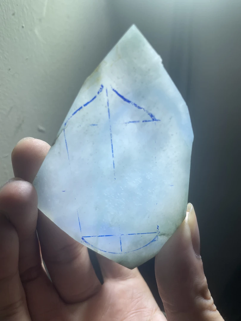 天然缅甸翡翠材料(包工人物)