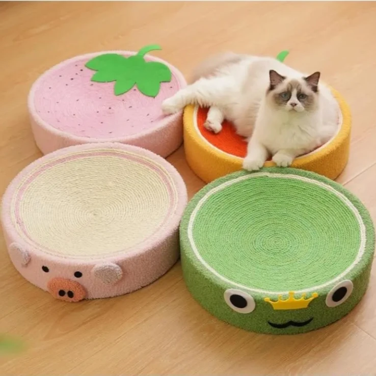 剑麻猫抓板大号圆形耐磨猫抓窝盆一体猫爪盆猫咪玩具不易掉屑M192