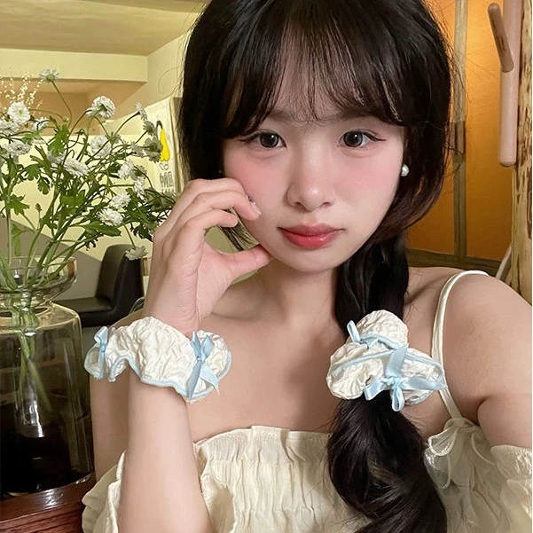 【海边少女】可爱马尾发圈甜美气质少女大肠圈简约发饰夏季大肠圈