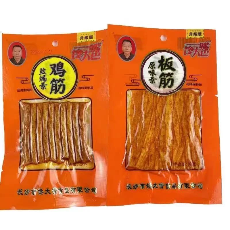 馋大嘴巴盐焗素牛筋校园麻辣嚼劲小零食儿时怀旧辣条原味素板筋