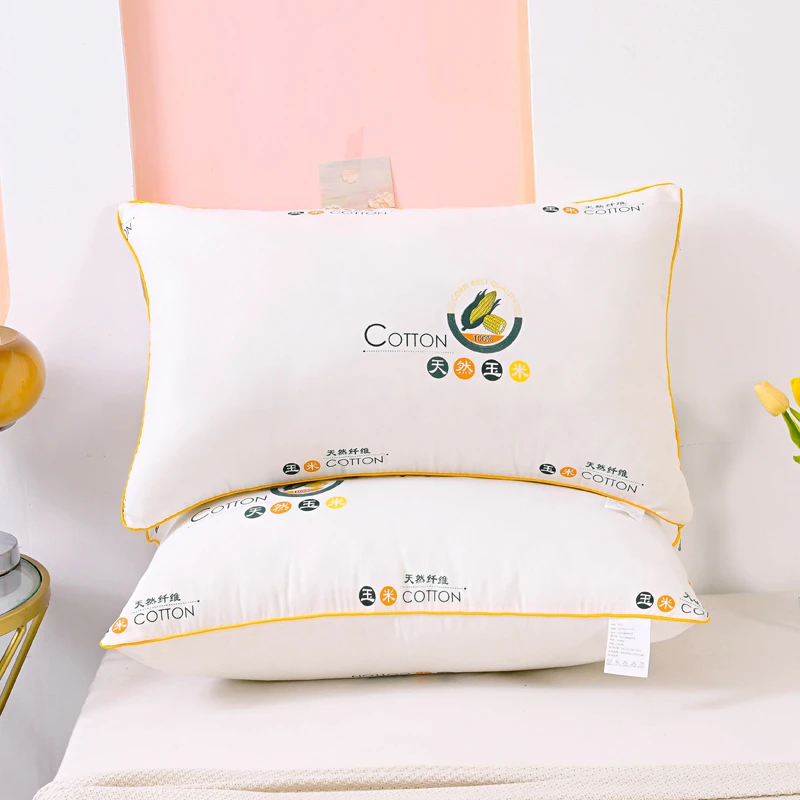 玉米款羽丝绵酒店枕头单人枕芯成人学生宿舍家用枕头