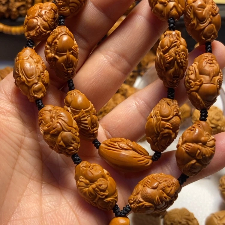 【闪购商品】橄榄核吊坠微****?财神手持