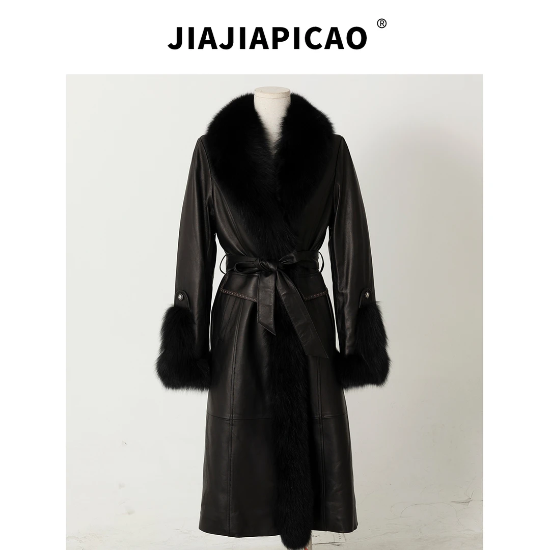 【捡漏】 YY修身轻奢绵羊皮狐狸毛白鹅绒皮草外套 / 6680