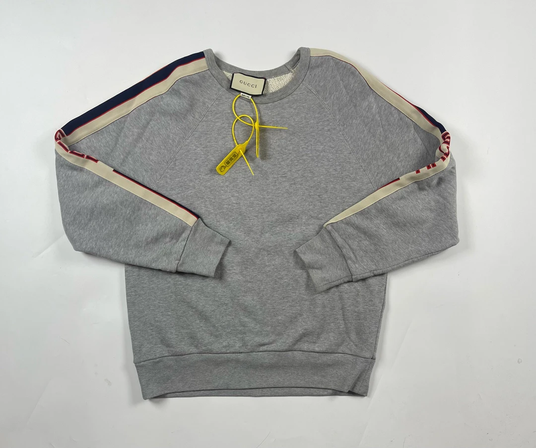 GUCCI/古驰 侧边logo灰色卫衣/M码/99新/0942