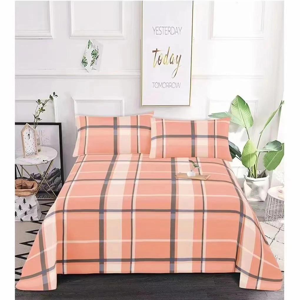 加厚加密斜纹棉   柔软细腻亲肤【粉格】