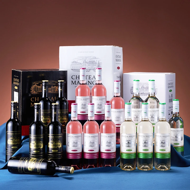 【中国生产】玛莎诺娅骑士古堡红酒12度桃红葡萄酒半甜白750ml-A
