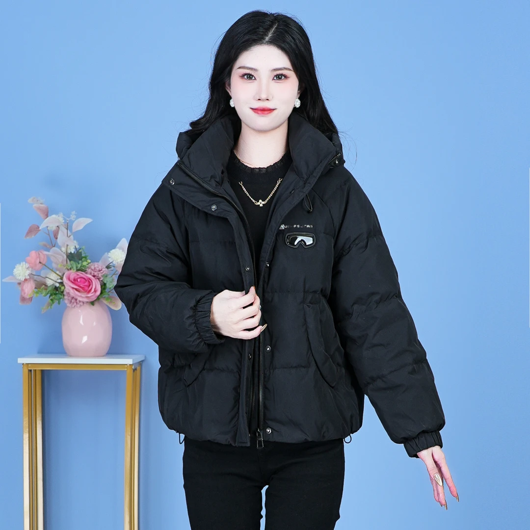 【SJYF2995】2024年秋冬新款时尚休闲百搭简约女款保暖连帽羽绒服