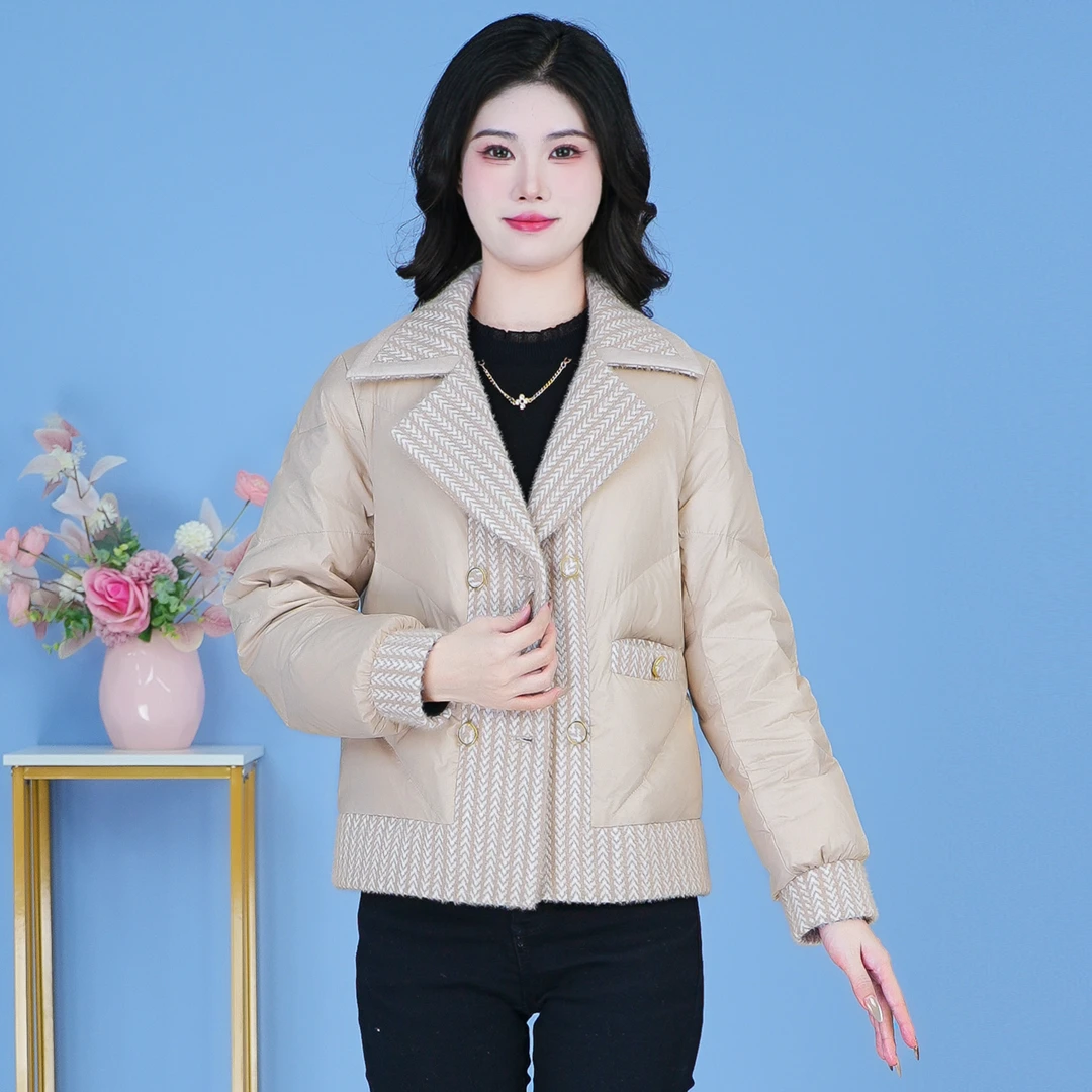 【SJYF3620】2024年秋冬新款时尚洋气宽松穿加厚显瘦短款羽绒服