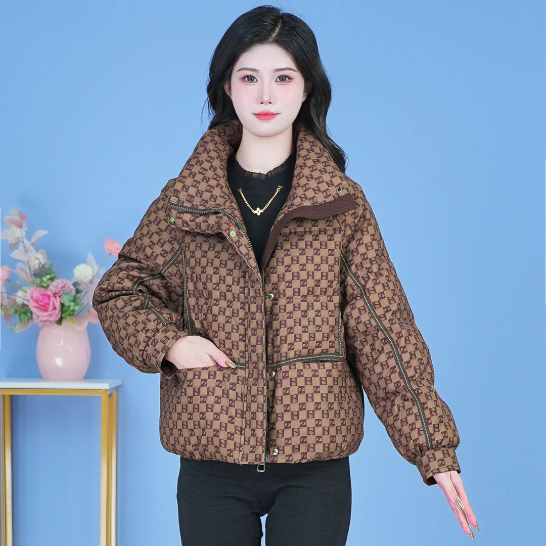 【SJYF3310】2024年秋冬新款时尚洋气宽松保暖加厚显瘦羽绒服
