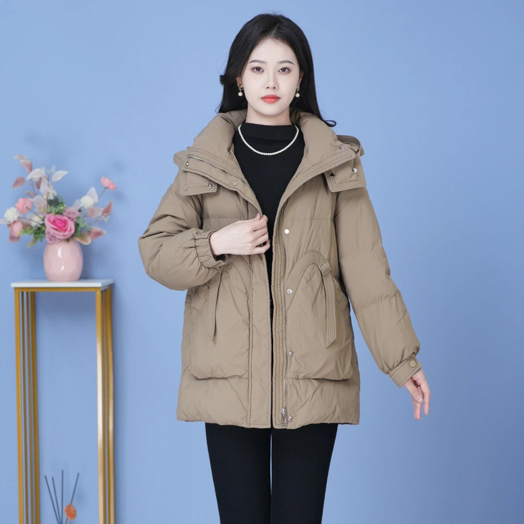 【SJYE5539】秋冬新款时尚洋气宽松保暖加厚显瘦羽绒服