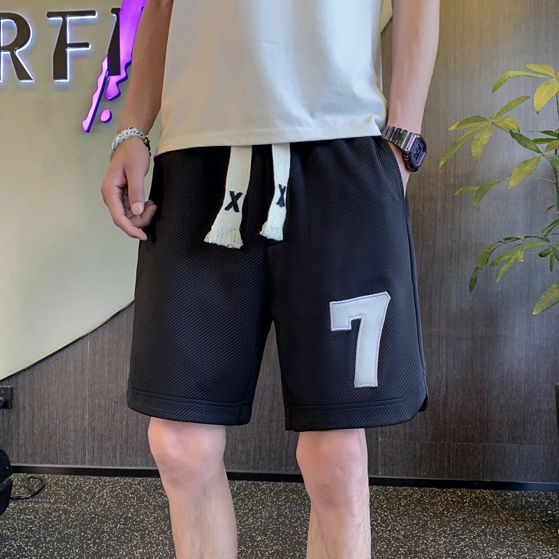 夏季休闲短裤男潮牌运动卫裤宽松五分裤百搭中性风短裤新款潮男裤