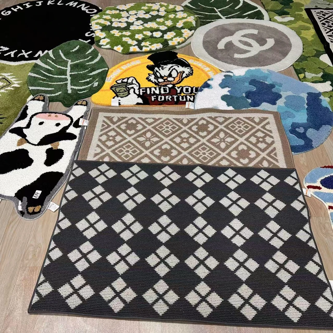 孤品尾货地垫地毯防滑吸水脚垫柔软亲肤地毯床边毯密实直播家用