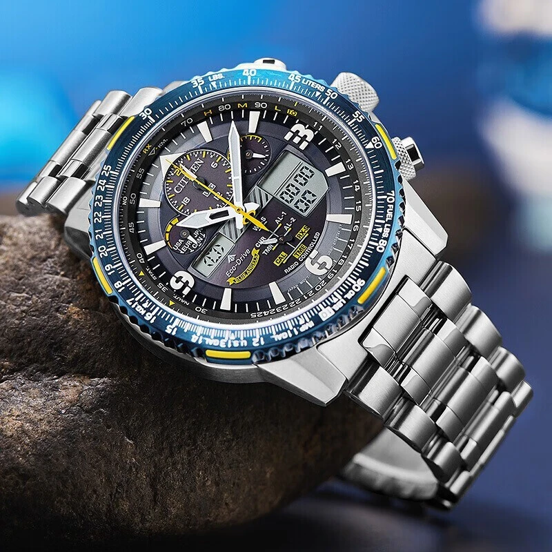 Citizen/西铁城蓝天使二代光动能电波潮流经典防水手表JY8078-52L