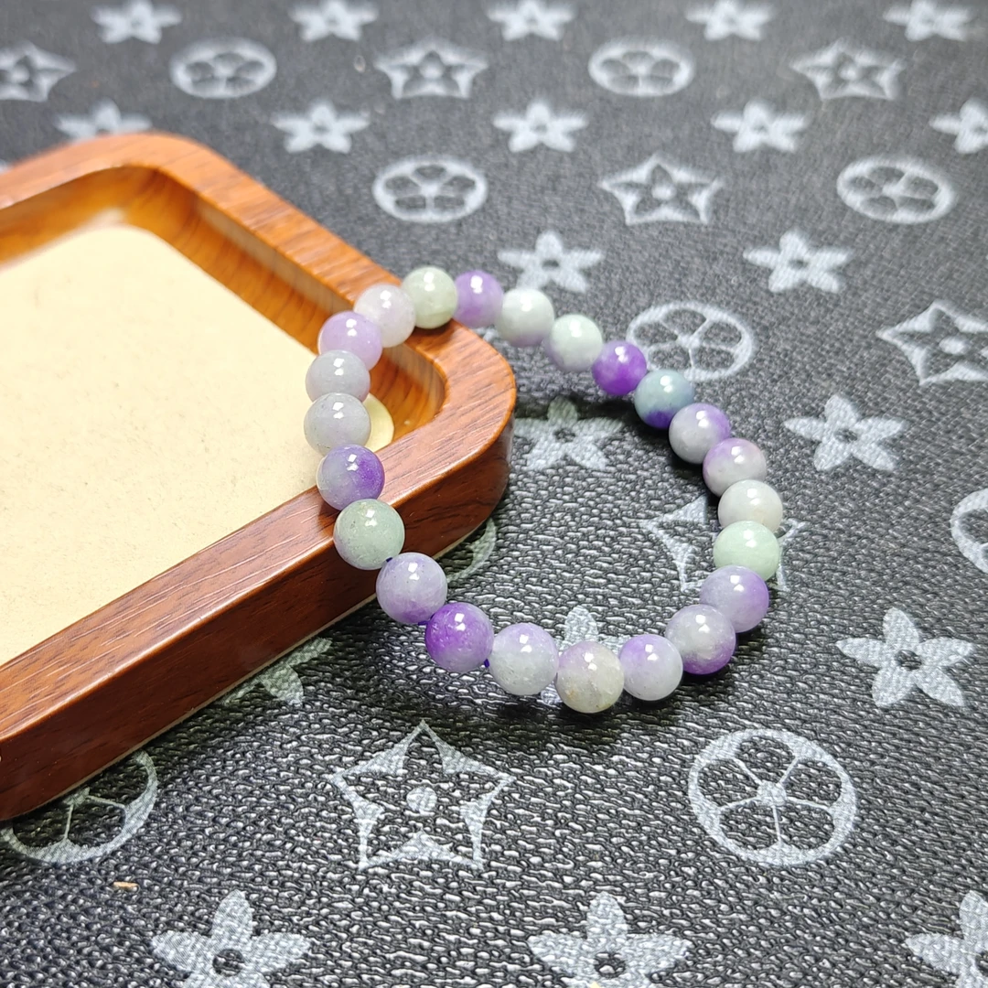 [停业清货]冰底紫绿8m手串-212-多样性发一