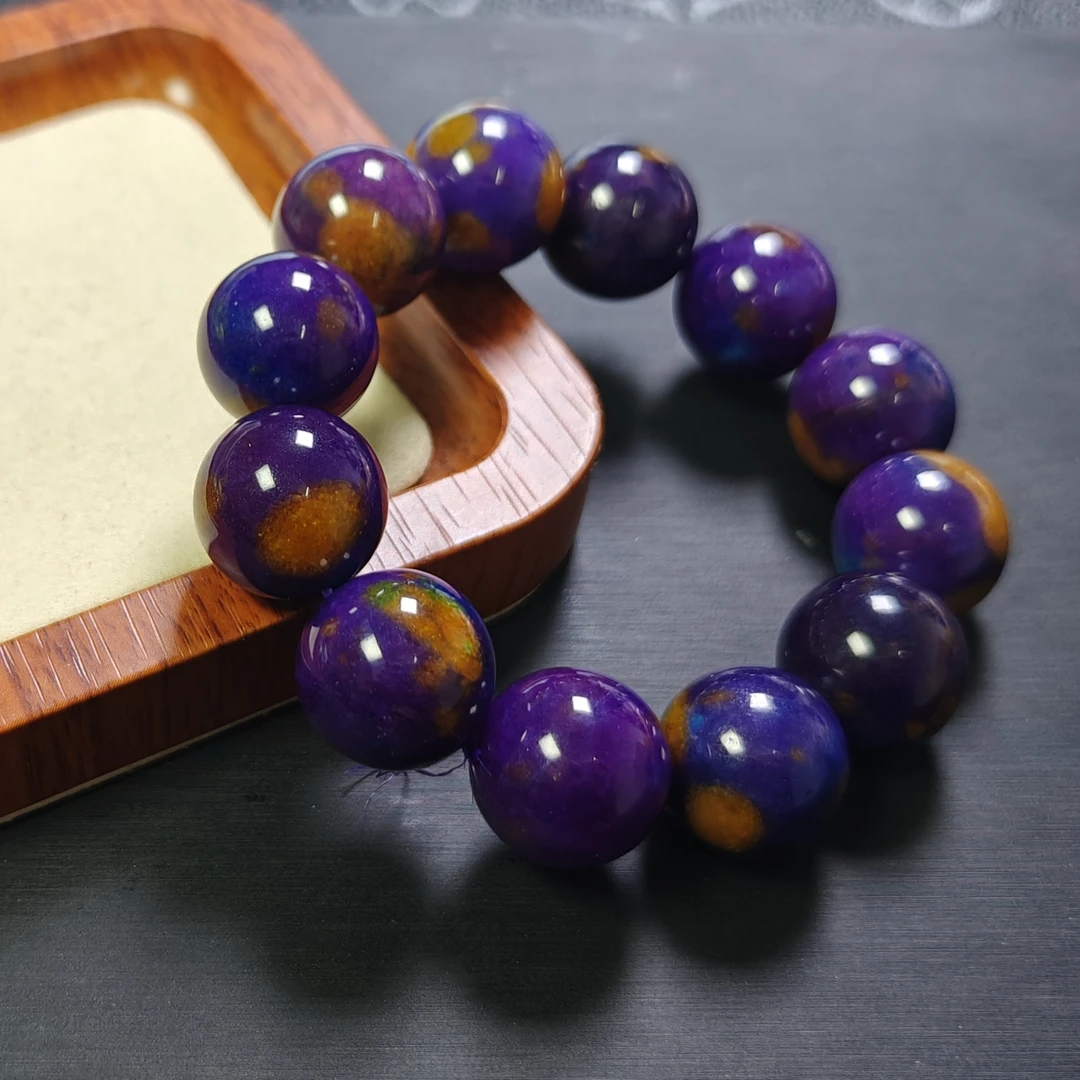 [停业清货]南非紫俱来星际蓝18m手串-089-多样性发一