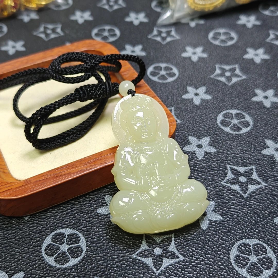 [停业清货]若羌黄口观音吊坠-256-多样性发一