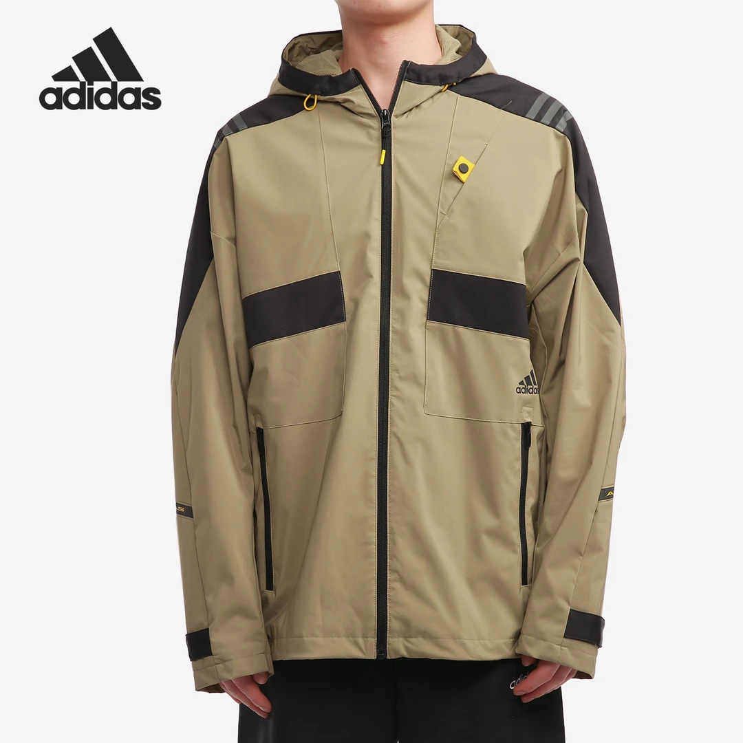 Adidas/阿迪达斯正品春秋款运动休闲时尚男子连帽拉链外套 H40238