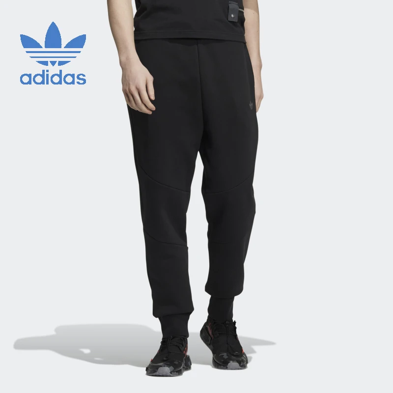 Adidas阿迪达斯三叶草加绒保暖男款针织舒适跑步运动长裤HI4907