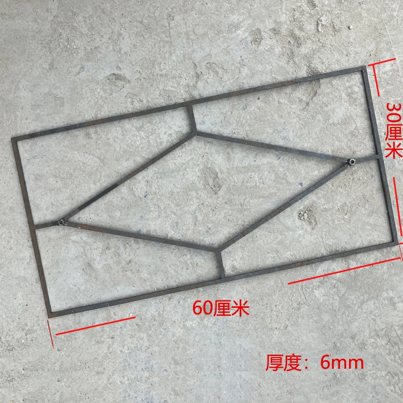 混凝土路面压痕钢制模具庭院过道水泥压花地坪园林连廊地面防滑