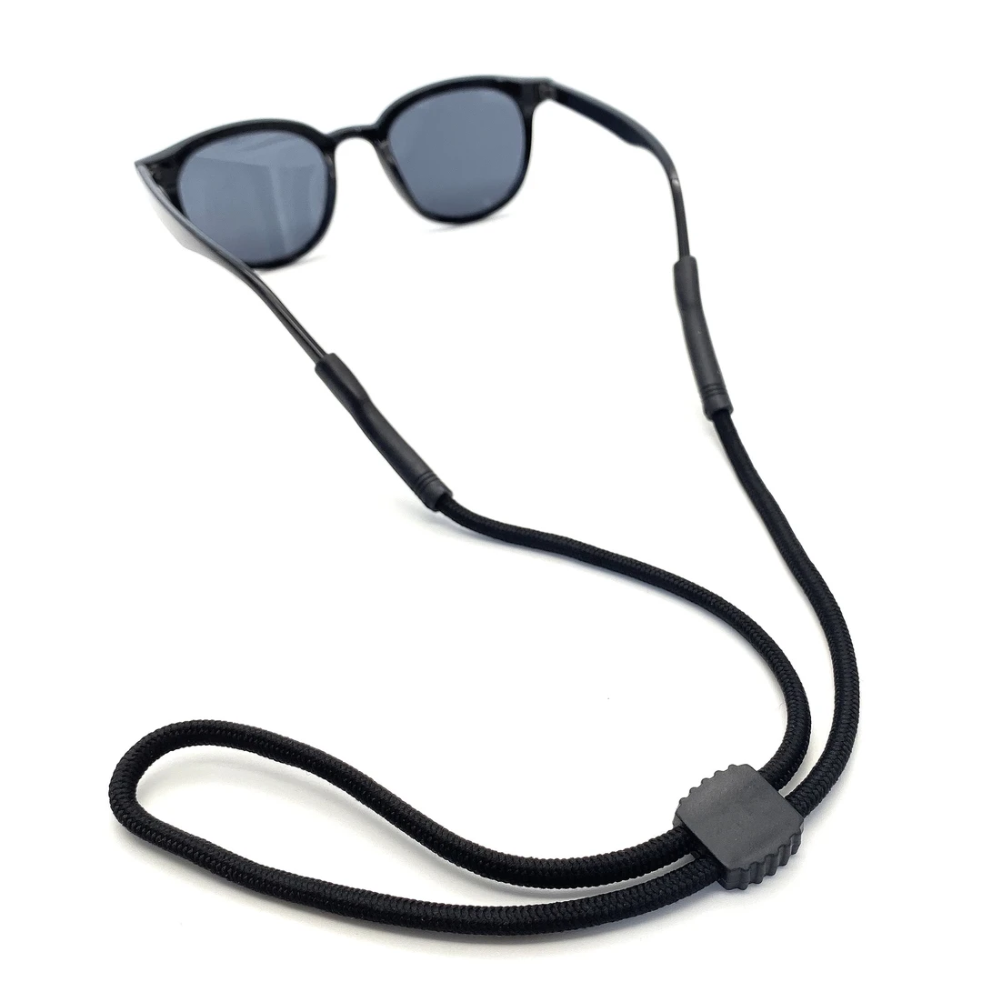 跨境外贸厂家可调节5mm运动丙纶多色EyewearCord防滑套脚眼镜绳