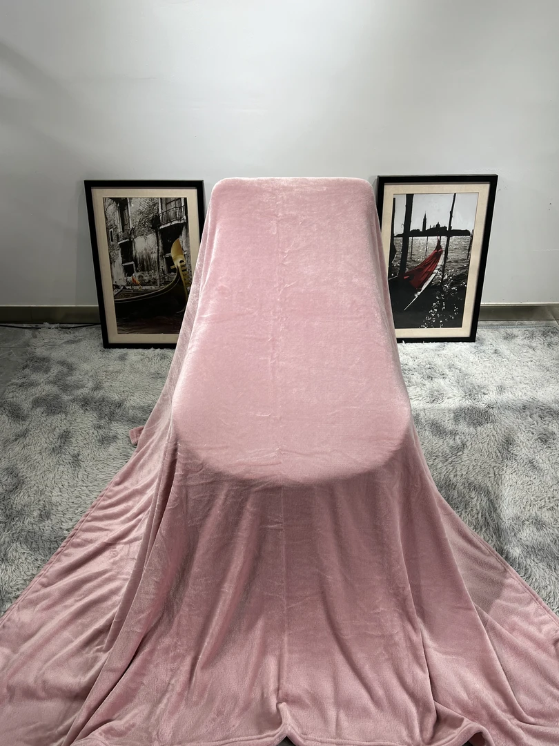 1.8M*2M 嫩粉色款毛毯