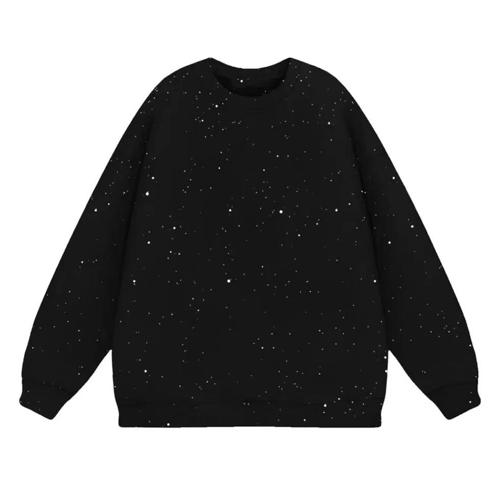 璀璨星空情侣卫衣运动宽松加厚青少年潮牌男正品初中生上衣大码