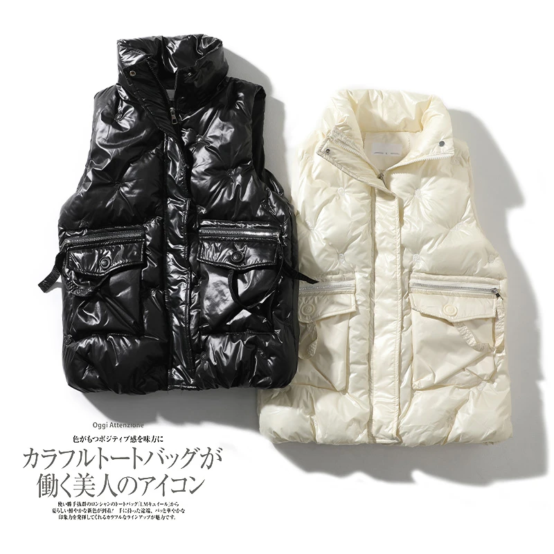 9188（线下299～）新款潮流棉马甲春秋外穿韩版宽松百搭背心坎肩马夹