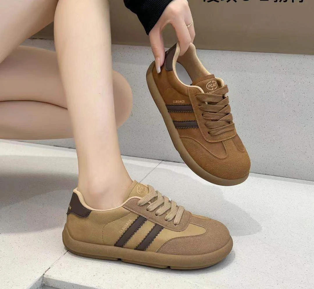 时尚休闲 勃肯女鞋 休闲小白鞋 面包鞋