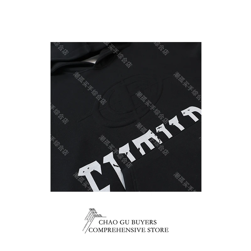 小众设计潮牌买手店男女同款“准心”AB拼接连帽卫衣88139