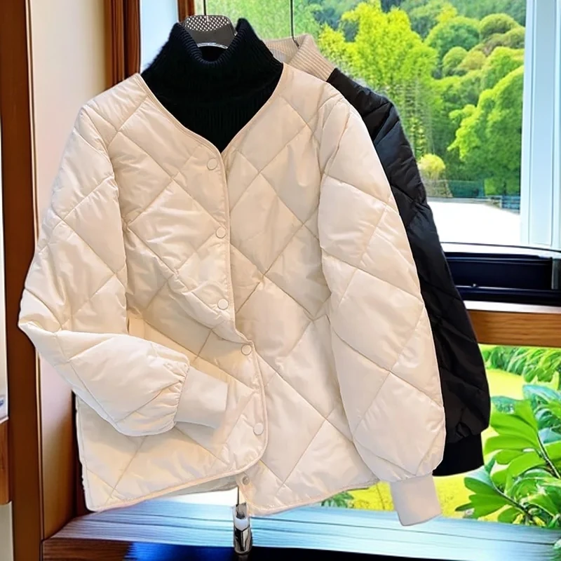 面包服短款棉衣棉服女韩版宽松棉袄2024年新款秋冬季外套轻薄