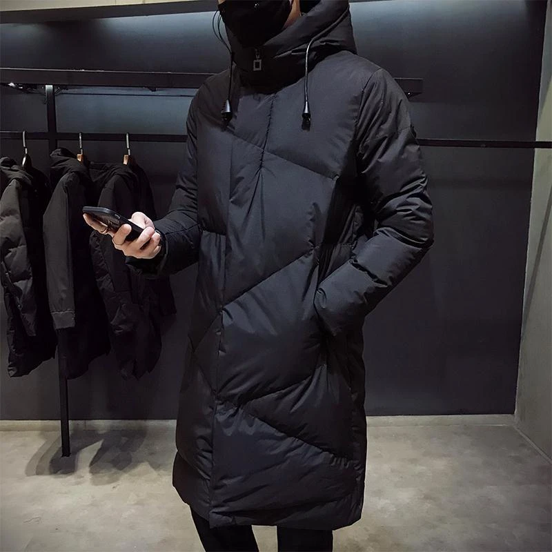 棉衣男士冬季外套韩版潮流中长款羽绒衣服潮牌反季冬装加厚款棉袄