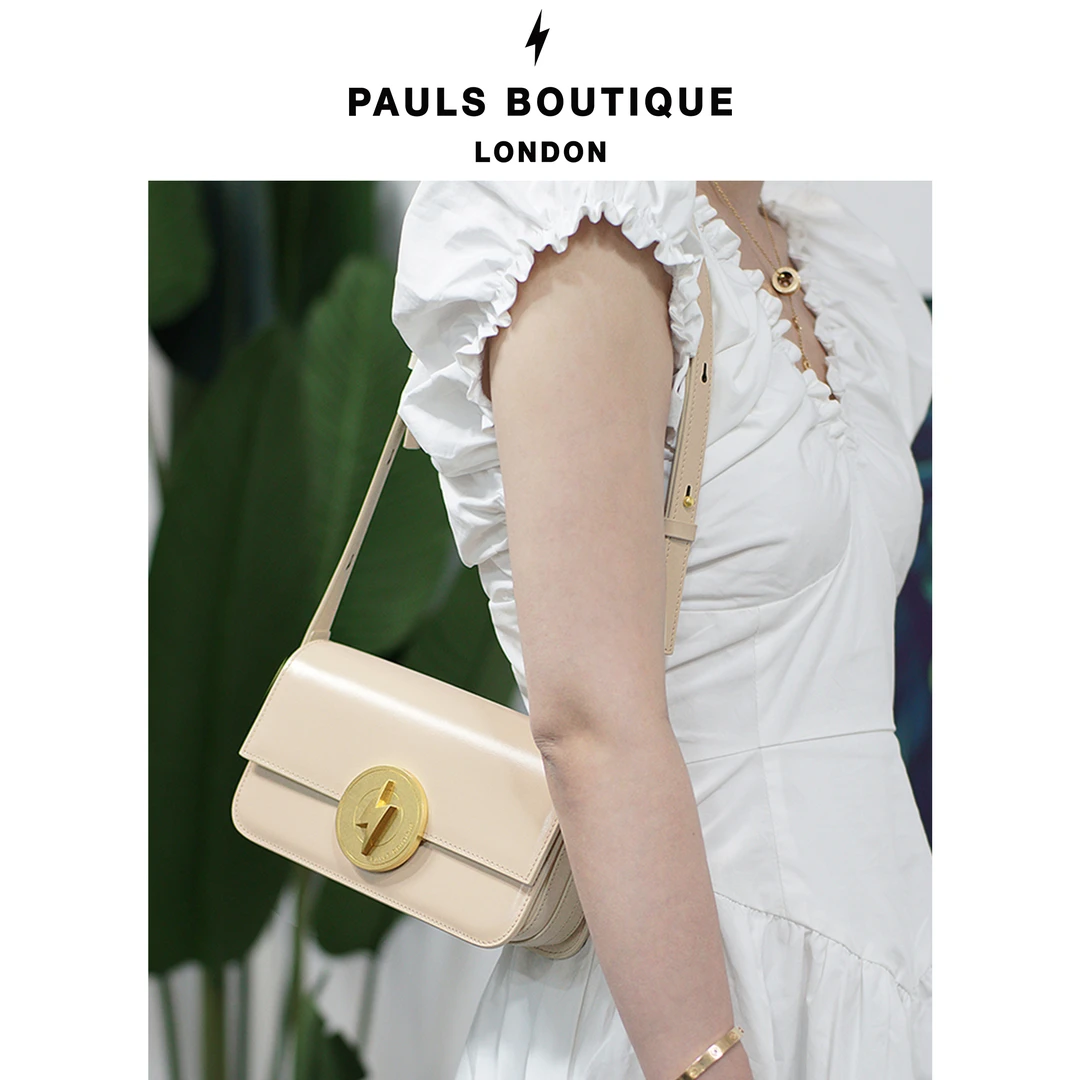 PAULS BOUTIQUE真皮小方包2023新款斜挎高级感通勤单肩腋下包P870
