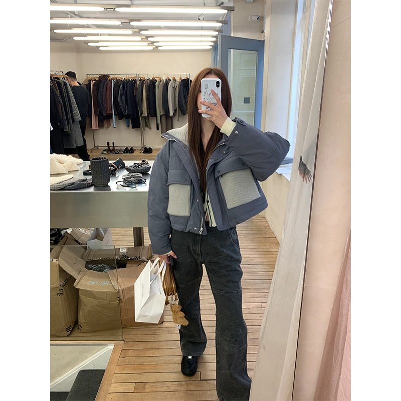 TOROON潘面条条【闭店清仓】3折 美式拼接工装风直简牛仔裤休闲裤